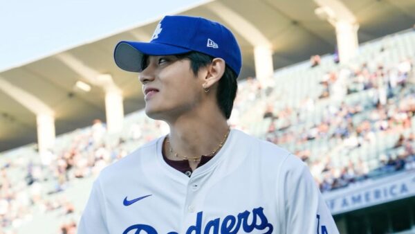 BTS Member V Throwing First Ceremonial Pitch at LA Dodgers Game Sparks HILARIOUS Reaction from Fans: “Bros Better Than Sasaki”