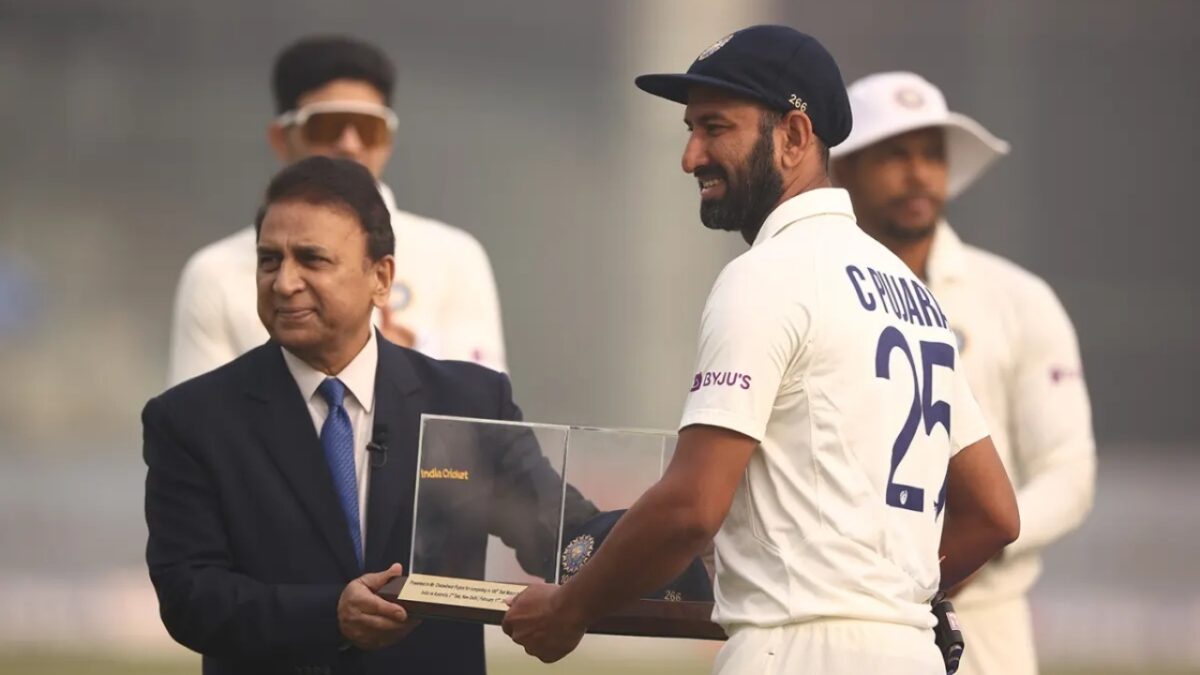 Sunil Gavaskar Slams Overseas Players Passing Unnecessary Comments on India’s Team Selection 1 Sunil Gavaskar tribute Cheteshwar Pujara