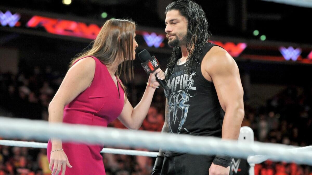 Roman Reigns and Stephanie McMahon
