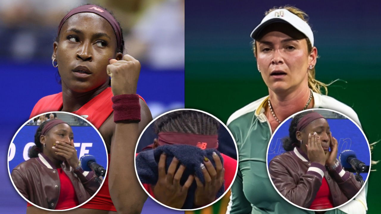 (Video) Coco Gauff Bursts Into Tears Twice Due to Serve Struggles Against Donna Vekic at US Open