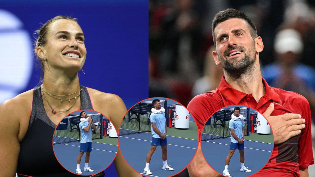 (Video) Aryna Sabalenka Puts Novak Djokovic in Danger by Making Him Her Serving Target at US Open