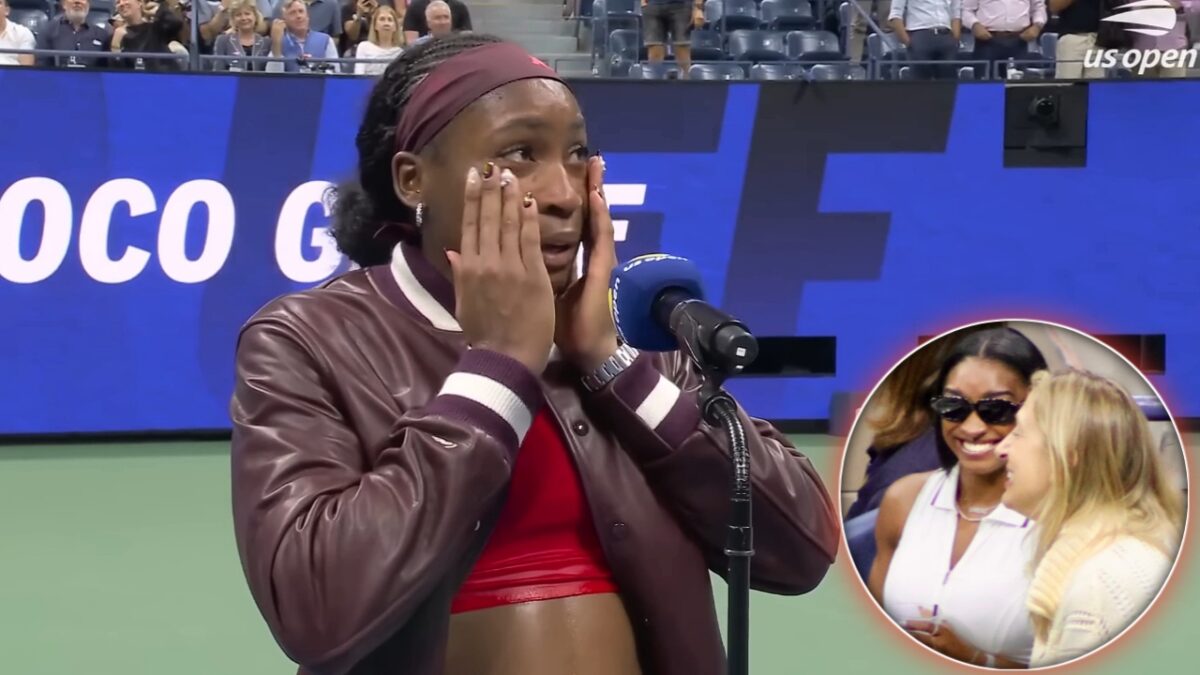 (Video) Coco Gauff Interacts With Simone Biles After US Open Win 1 Coco Gauff Simone Biles US Open 2025