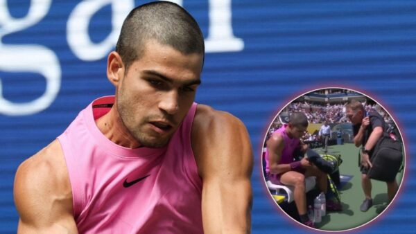 (In Pictures) Carlos Alcaraz Recieves Medical Timeout Due to a Leg Issue During his US Open Second Round
