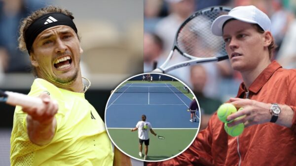 (Video) Alexander Zverev Makes Sarcastic Remark on Jannik Sinner While Spotting Him in Practice at US Open