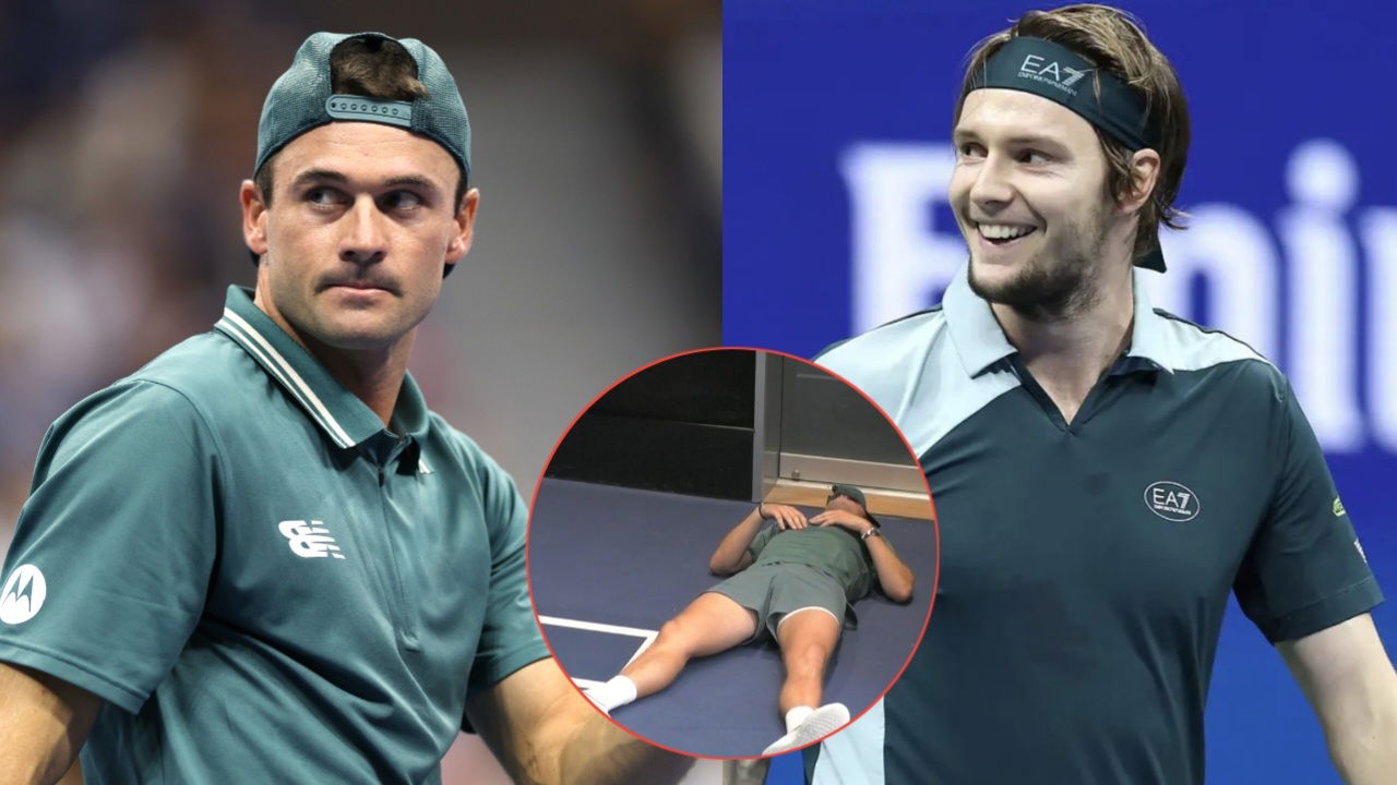 (In Pictures) Tommy Paul Collapses in the Locker Room After Five Set Loss to Alexander Bublik at the US Open