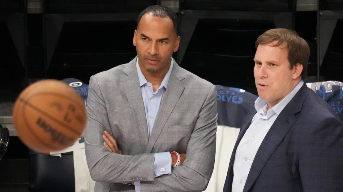 GM Nico Harrison and Mavs majority owner Patrick Dumont