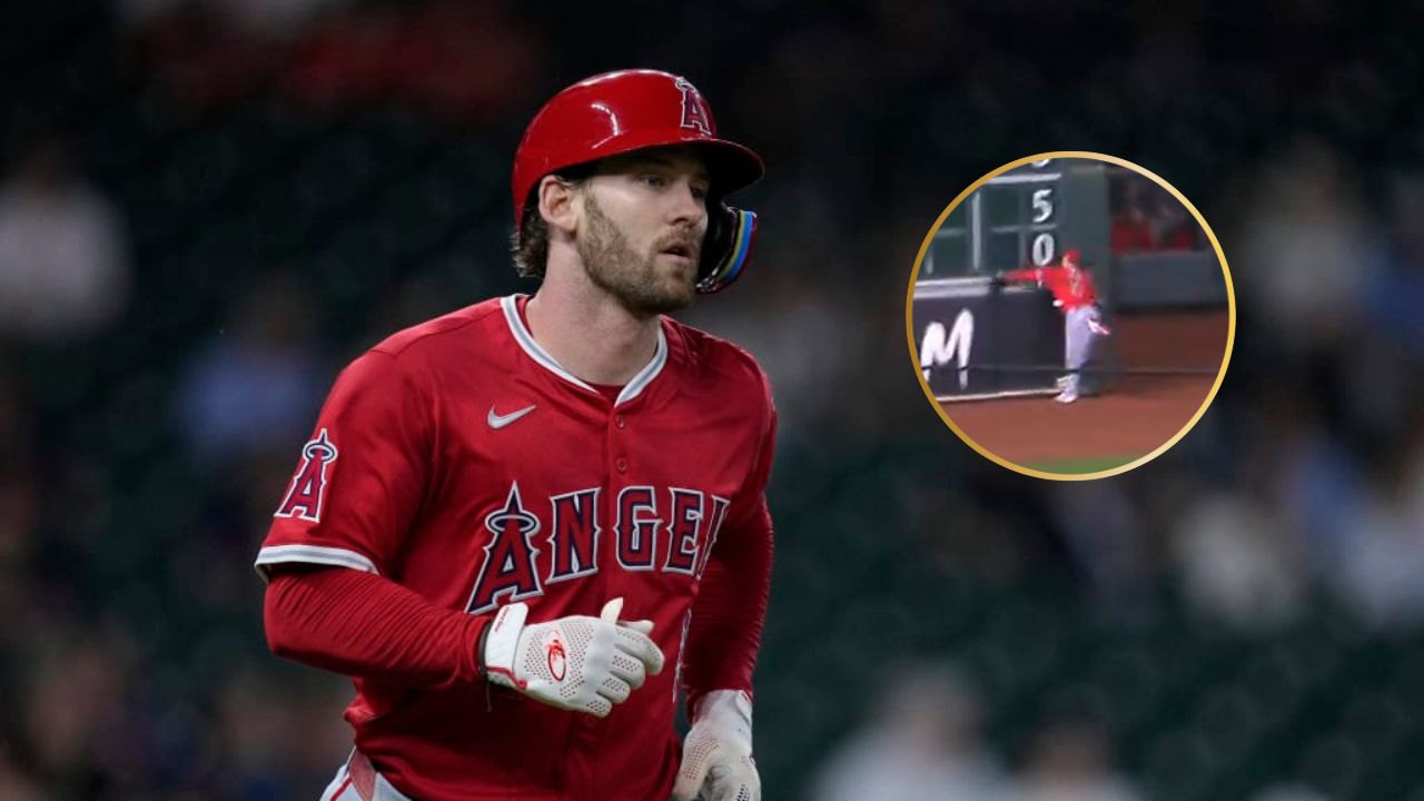 (Video) Angels’ Taylor Ward Left Bloodied Following Horrific Crash Against Scoreboard in Astros’ Ballpark