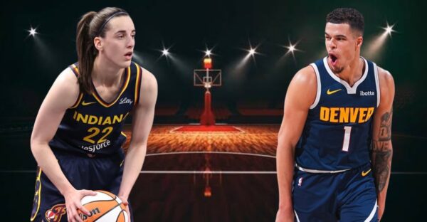 Michael Porter Jr. and Caitlin Clark