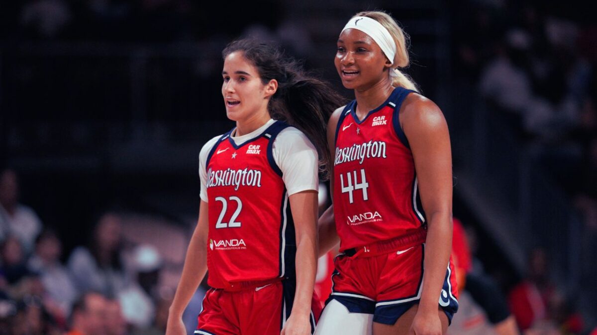 Mystics All-Star rookies Sonia Citron and Kiki Iriafen