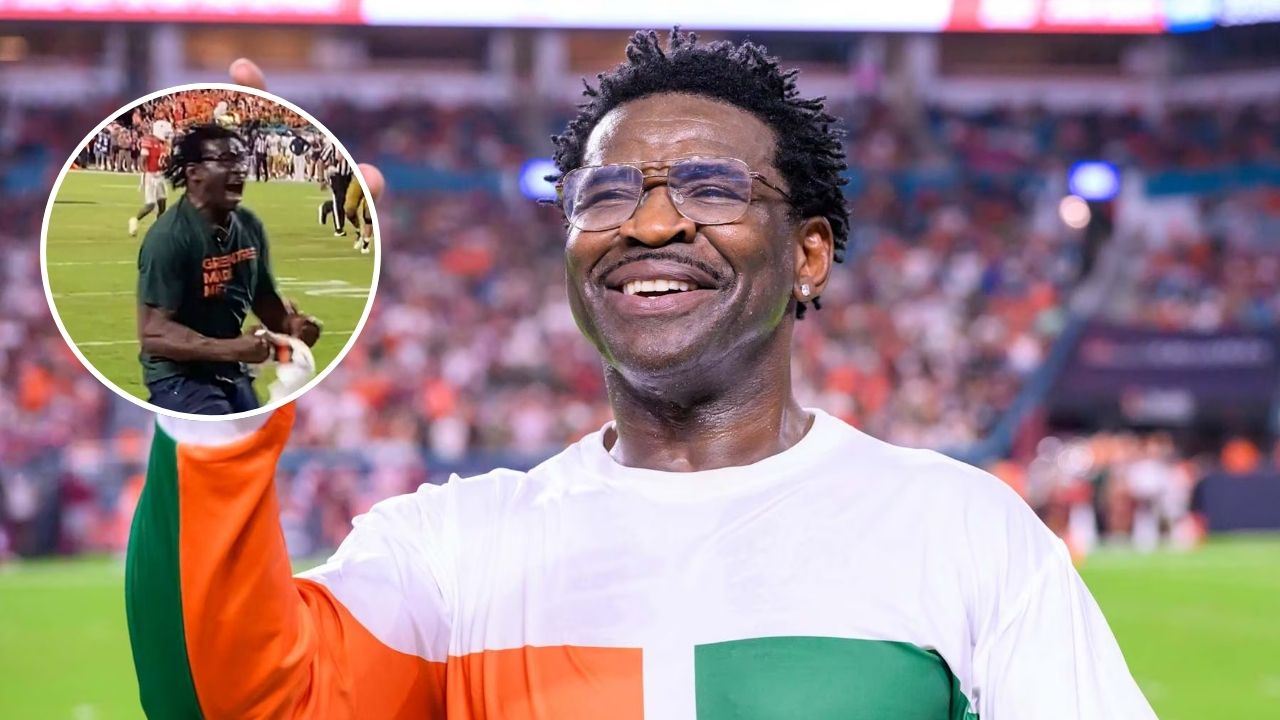 (Video) ‘Sweaty’ Michael Irvin’s Insane Reaction to Miami’s Win Over Notre Dame Goes Viral