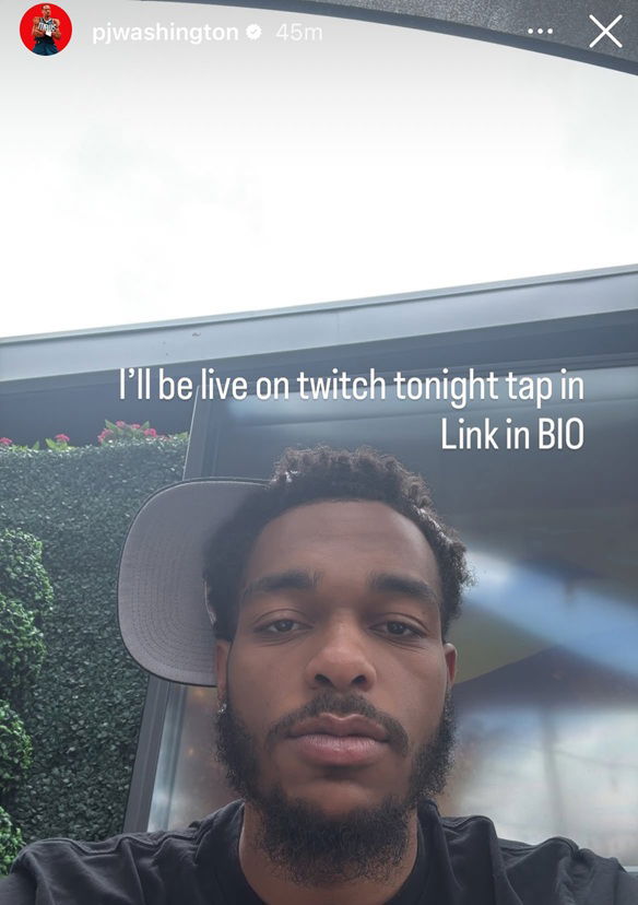 PJ Washington on IG