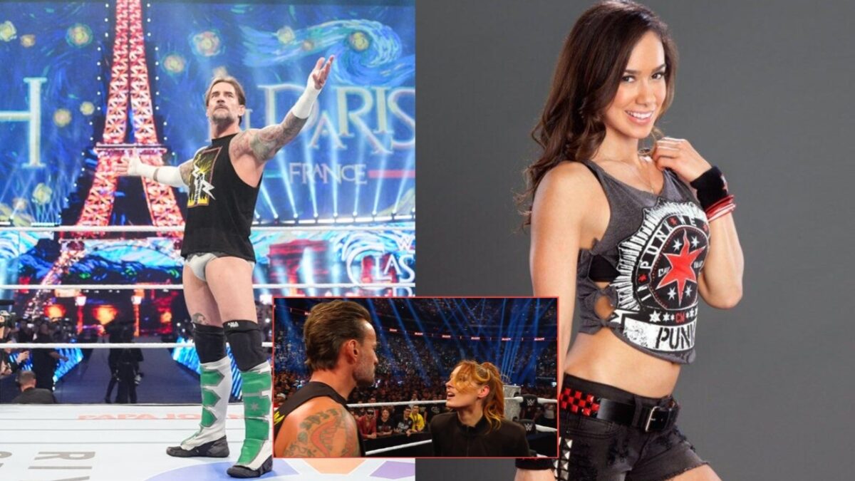 AJ Lee, CM Punk and Becky Lynch