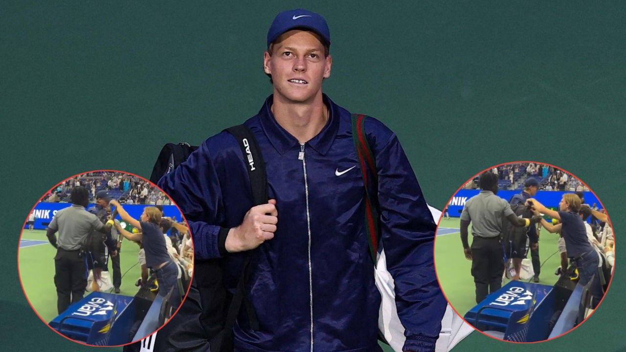 (Video) “Creepy”- Netizens Accuse US Open Spectator of Stealing from Jannik Sinner’s Bag
