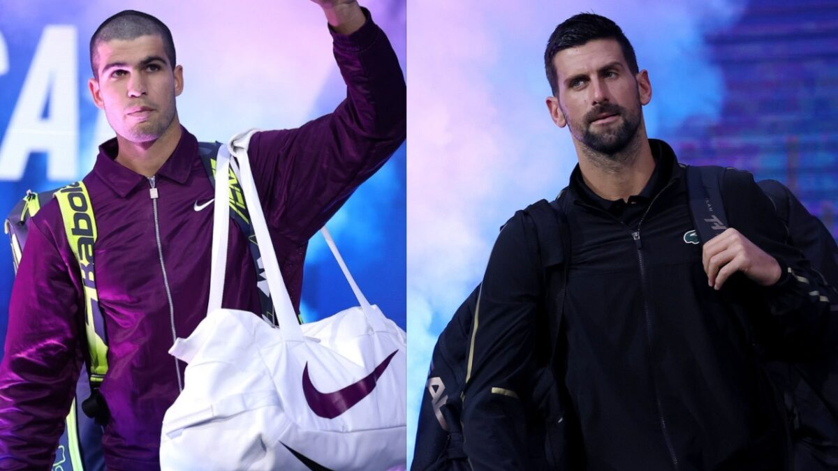 Novak Djokovic Plays Mind Games With Carlos Alcaraz and Jannik Sinner Ahead of the US Open Semifinals 1 Carlos Alcaraz, Novak Djokovic