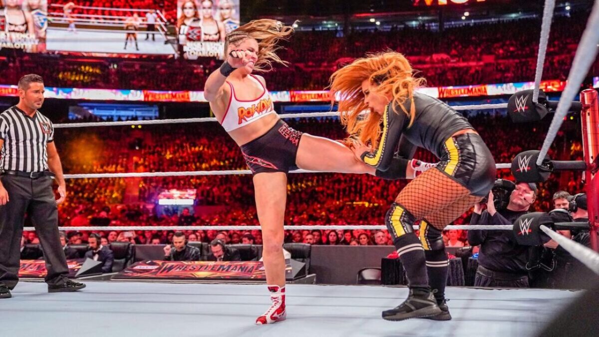 Becky Lynch and Ronda Rousey