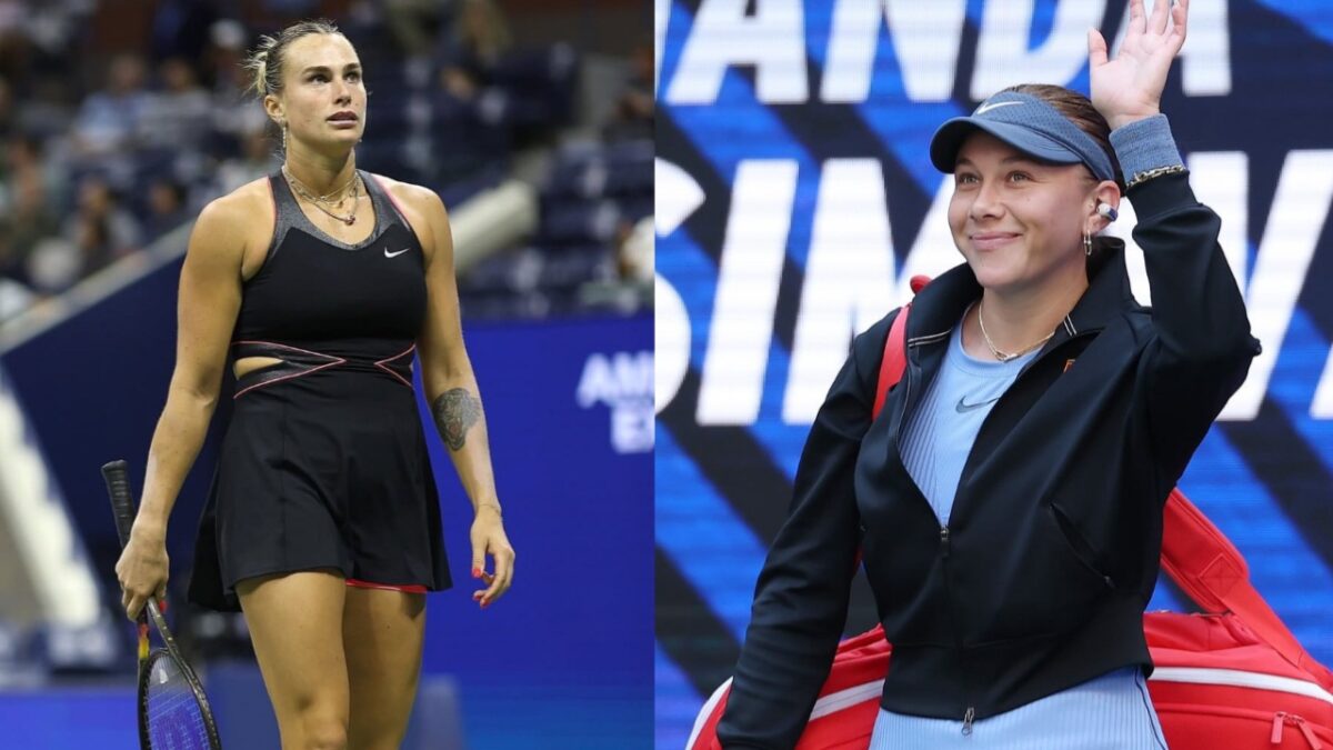 Elena Rybakina Hopes to Push Herself Through the Shoulder Injury in the WTA Finals Against Aryna Sabalenka 1 Aryna Sabalenka, Amanda Anisimova