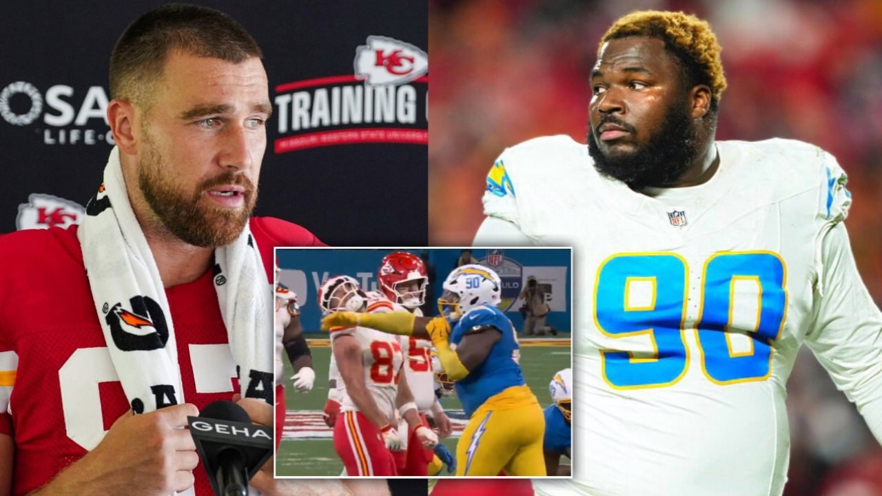 (Video) Chargers’ Teair Tart Slaps Travis Kelce Hard Mid-Game, Gets Away Without Getting Ejected