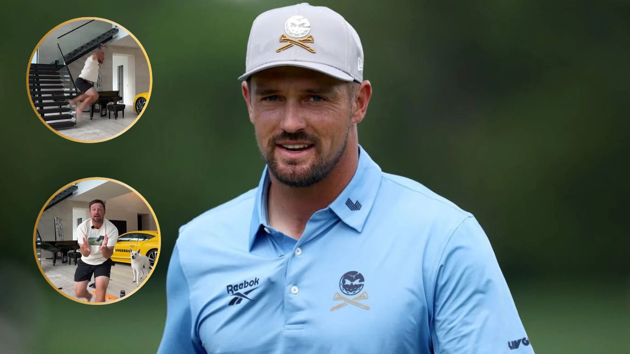 WATCH: Bryson DeChambeau Loses It After 2x Major Champion Completes Tricky Ping Pong Shot Challenge