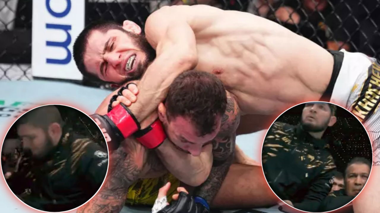 Khabib Nurmagomedov’s Never-Seen-Before Fiery Reaction to Islam Makhachev Choking out Renato Moicano Goes Viral