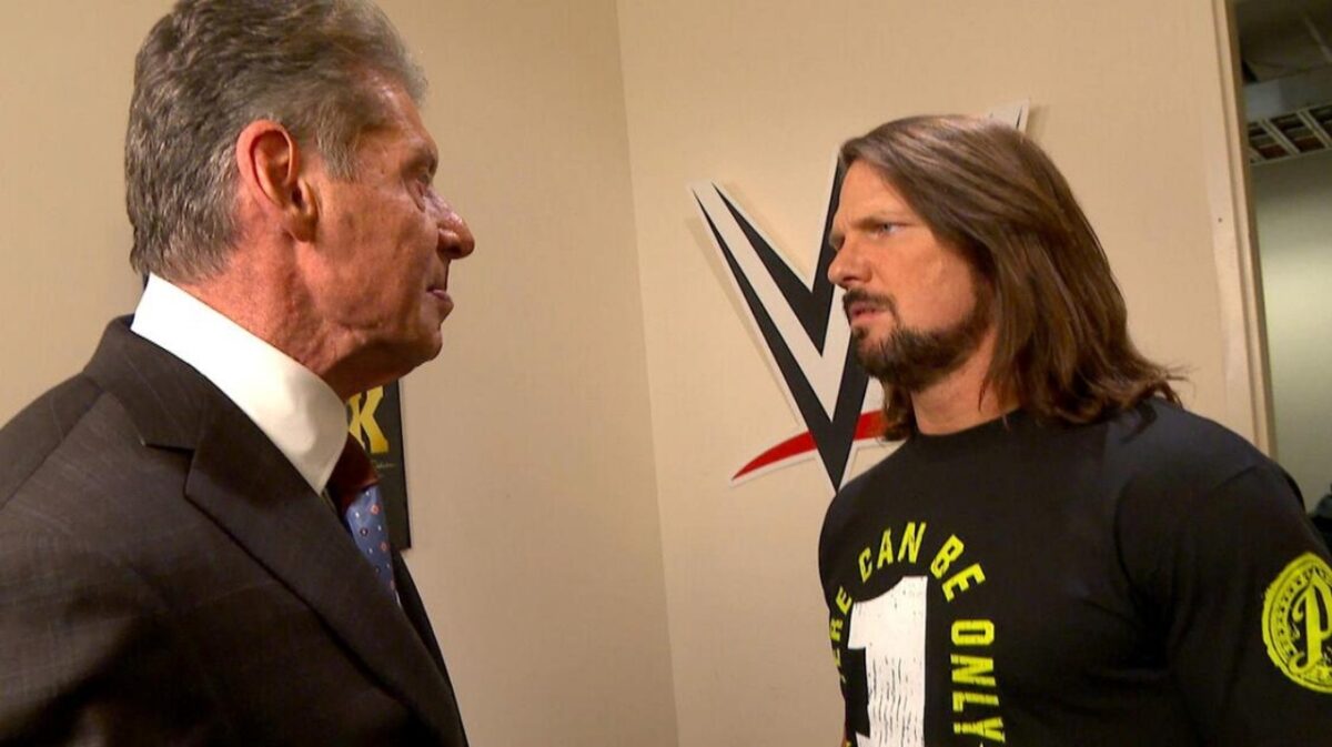 AJ Styles Sparks Retirement Rumors With Cryptic Hourglass Post 1 AJ Styles and Vince McMahon