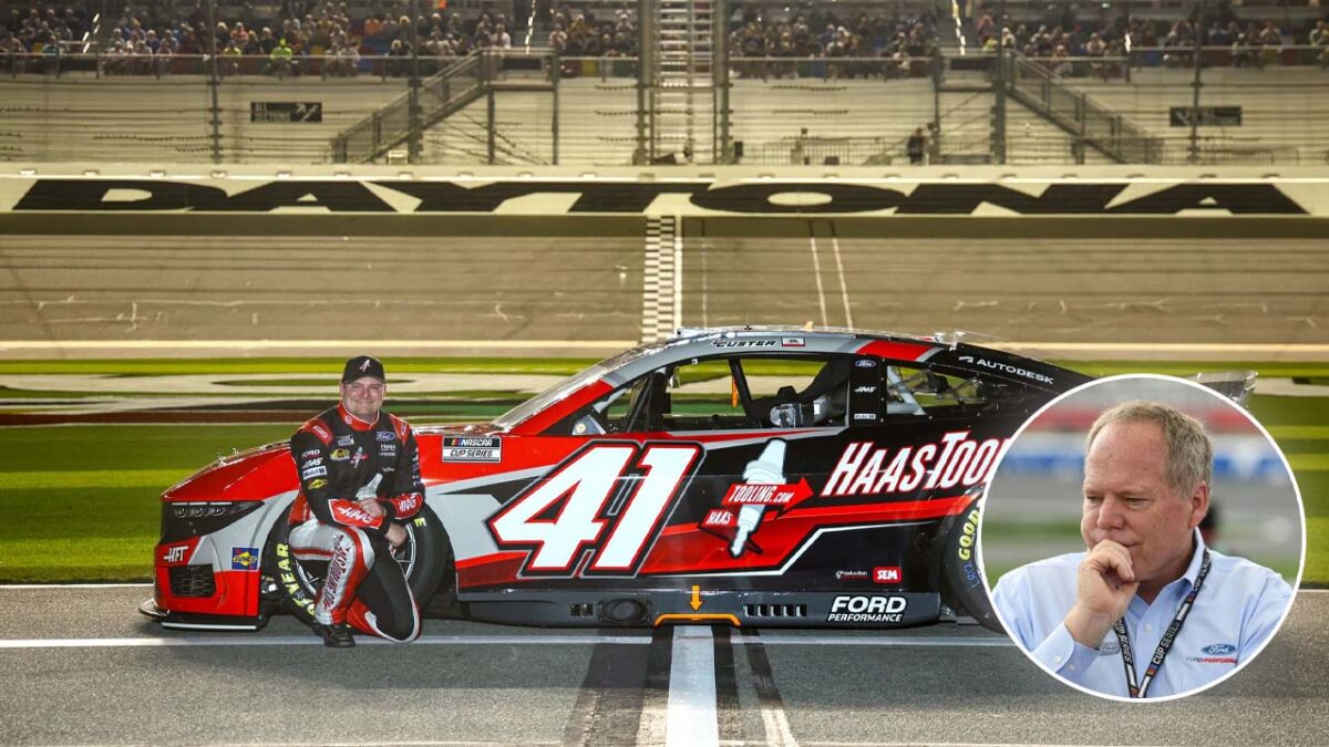 Cole Custer with his No.41 Ford (via HFT), Joe Custer (via IMAGO)