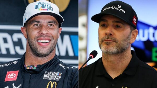 Bubba Wallace and Jimmie Johnson