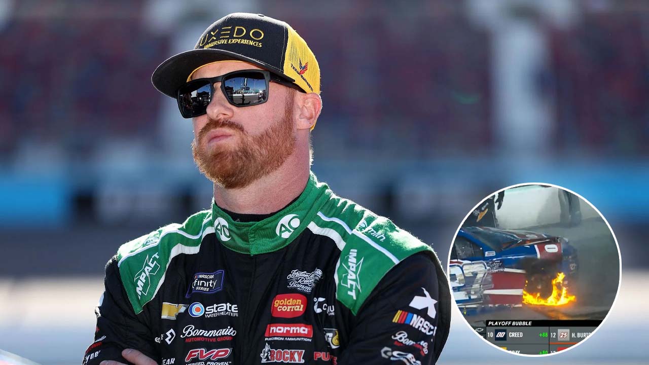 (Video) Jeb Burton’s Car Catches on Fire After a Violent Wreck at Gateway