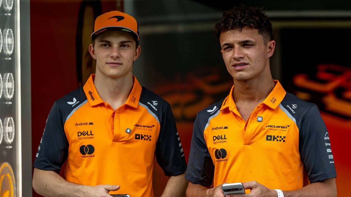 Oscar Piastri Exposes 'Sensitive' Zak Brown in Title Fight Talks Against Lando Norris 1 Oscar Piastri and Lando Norris (via IMAGO)