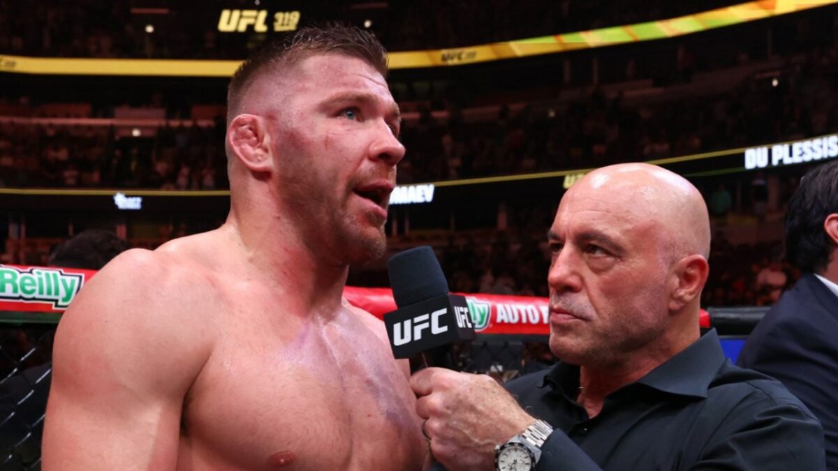 Dricus Du Plessis Channels His Inner Nate Diaz to Call Out Francis Ngannou After UFC Oklahoma 1 Joe Rogan gets stunned after learning about Dricus Du Plessis's skin chances to beat Khamzat Chimaev