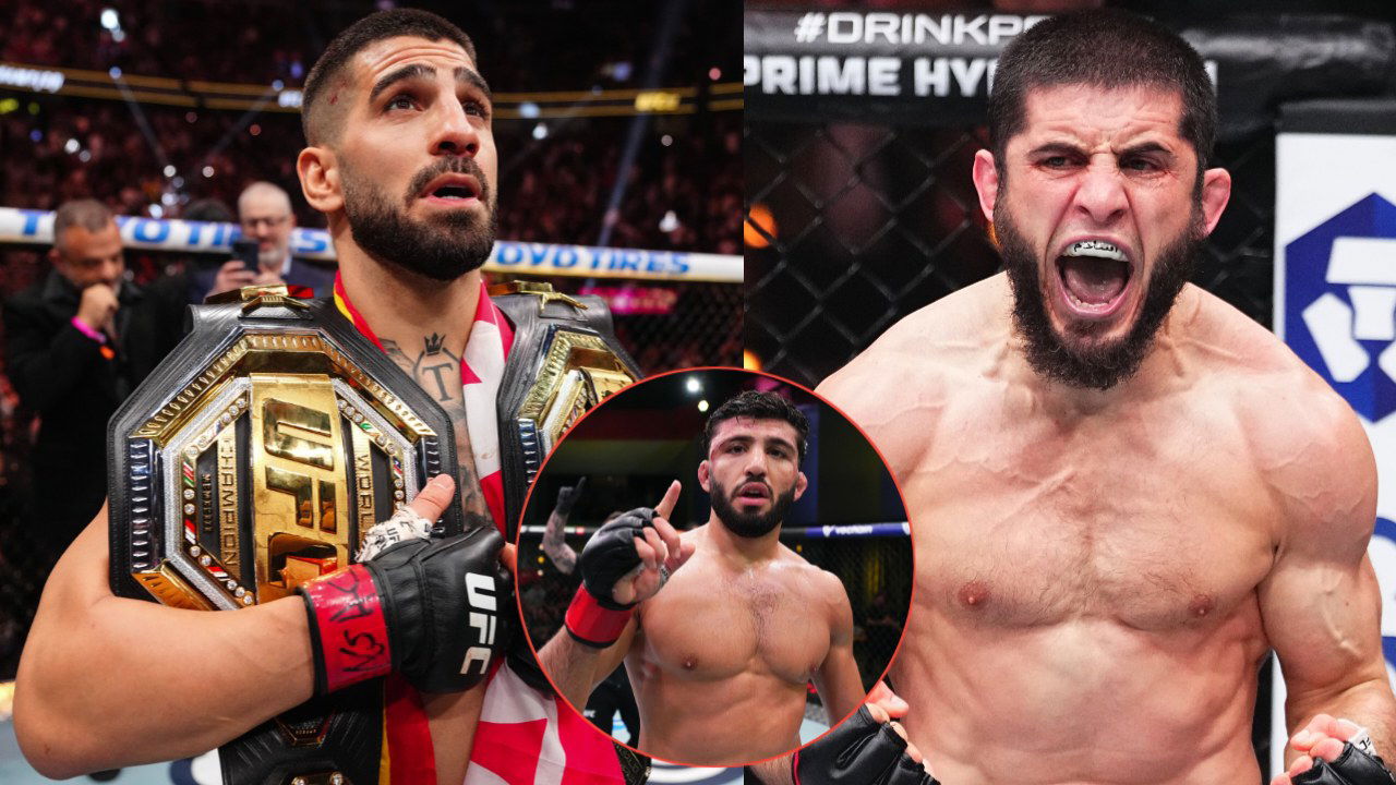 Islam Makhachev Accuses Ilia Topuria of Ducking Toughest Rival Arman Tsarukyan