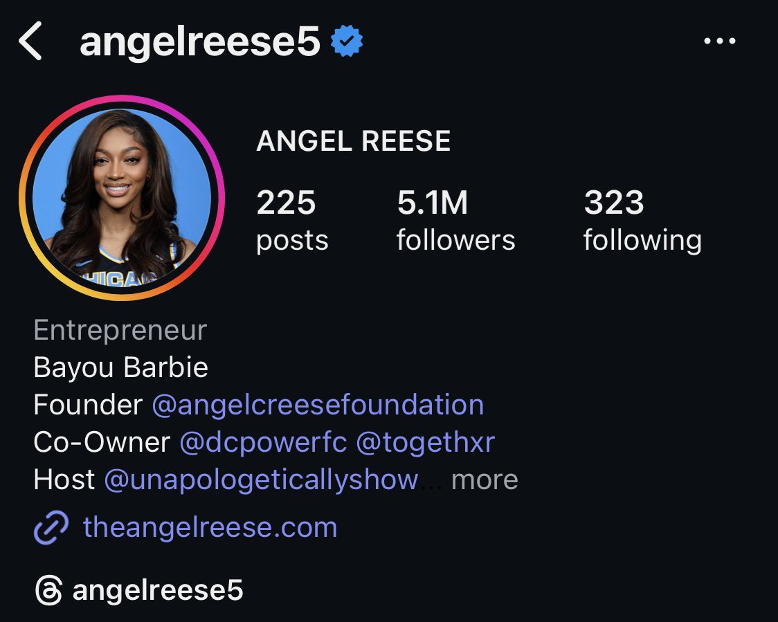 Angel Reese removed 'Chi-Town Barbie' from her IG