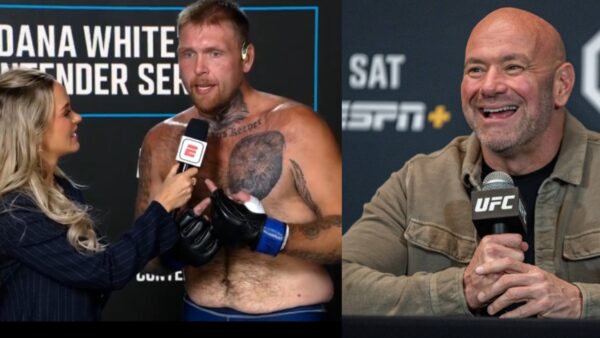 (Video): Laura Sanko in Splits as Contender Series Star Makes ‘Weird Offer’ to Dana White