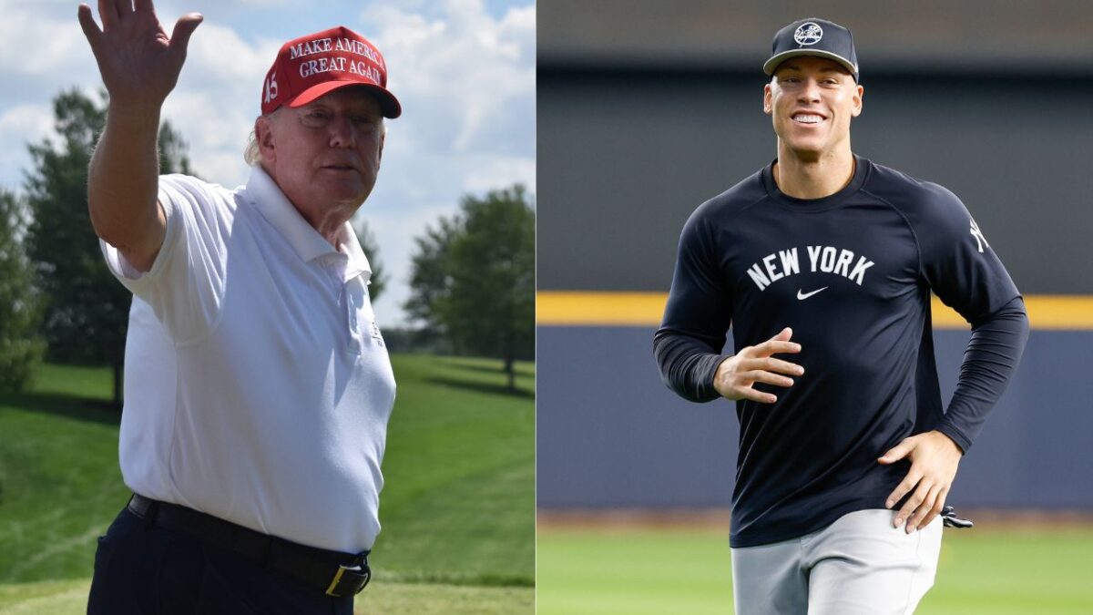 Donald Trump and Aaron Judge
