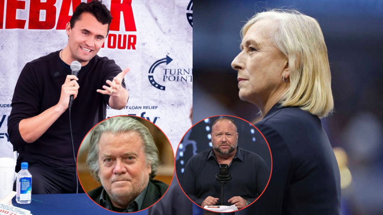 Martina Navratilova Slams Alex Jones and Steve Bannon for Their ‘War’ Comments After Charlie Kirk Shooting