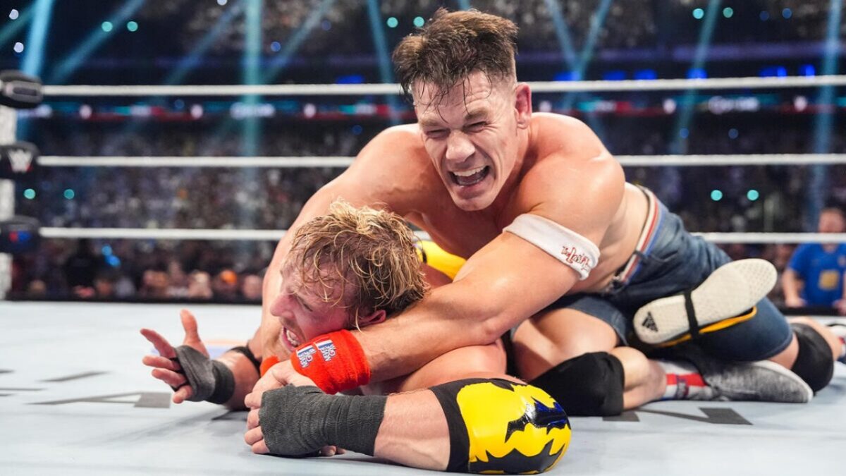 John Cena and Logan Paul at Clash in Paris