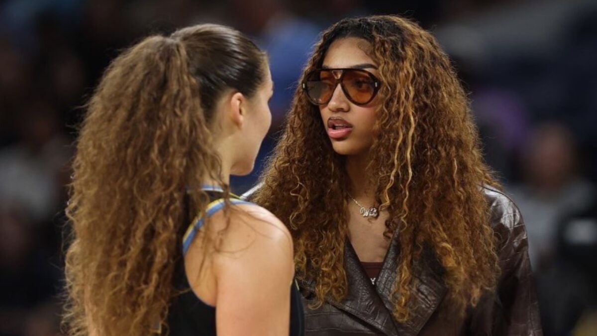 Sky Fans Emotional As Angel Reese Seemingly Bids Farewell to Franchise: "City Will Be Devastated" 1 Angel Reese mentored Maddy Westbeld in their final game