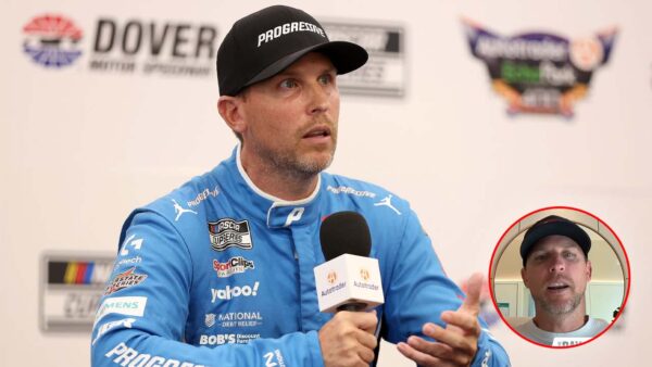 Denny Hamlin (via IMAGO, Screenshot via NASCAR/Youtube)