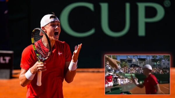 (Video) Holger Rune Refuses to Shake Hands with Chair Umpire After Doubles Defeat in Davis Cup