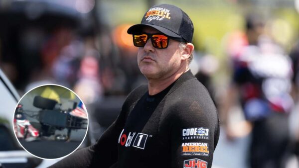 (Video) Tony Stewart Miraculously Walks out Unharmed After a wild NHRA crash