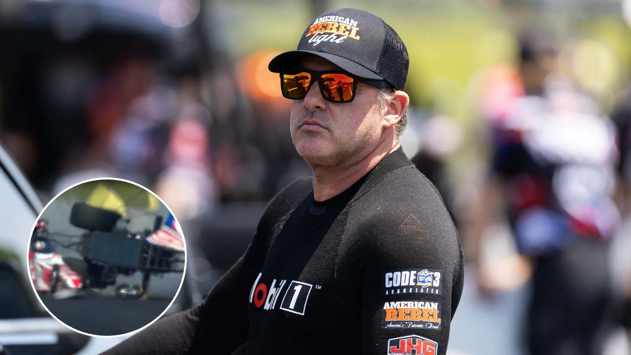 (Video) Tony Stewart Miraculously Walks out Unharmed After a wild NHRA crash