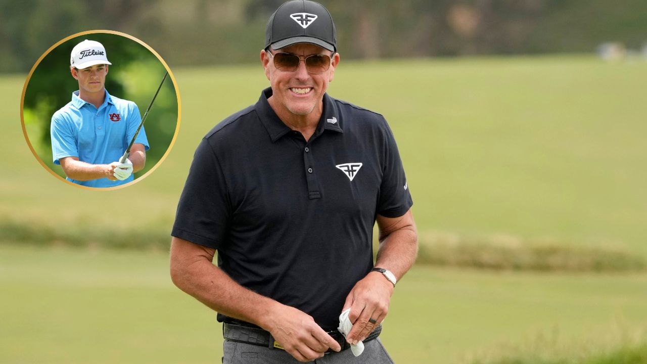 Former World No.2 Phil Mickelson Throws in Playful LIV Golf Jab While Praising Amateur Golfer Jackson Koivun