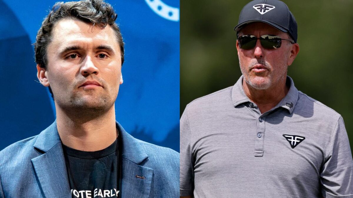 Charlie Kirk and Phil Mickelson