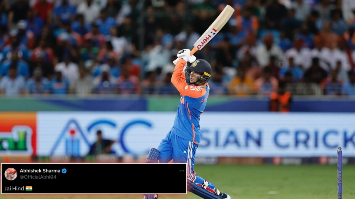 Abhishek Sharma message India win