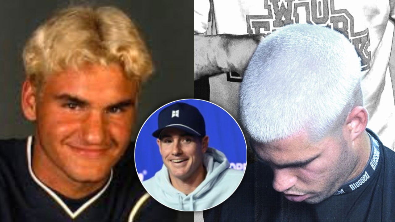 John Isner Mocks Roger Federer’s Early Blonde Haircut Compared to Carlos Alcaraz’s Trending New Hairline