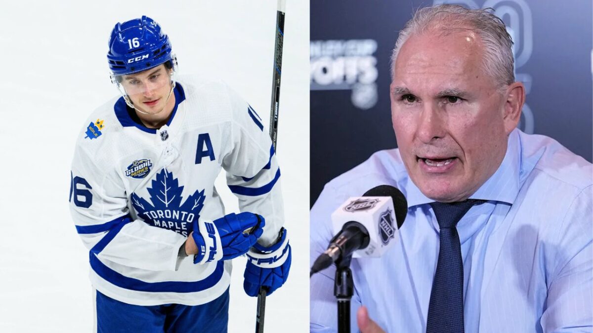 Mitch Marner and Craig Berube