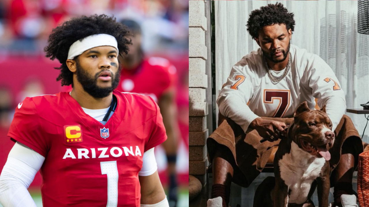 Kyler Murray Apologizes for Wearing a Michael Vick Jersey While Posing with One of His Pitbulls
