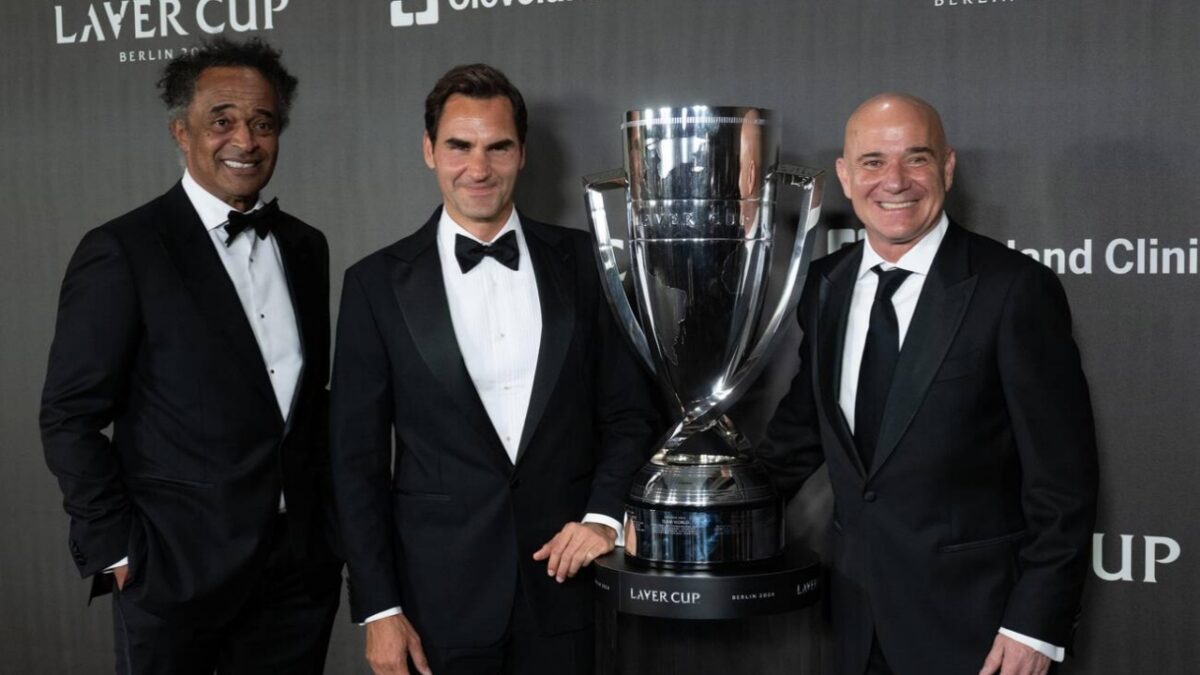 Roger Federer Shares Exact Moment Carlos Alcaraz and Jannik Sinner Started New Era After Big 3 2 Yannick Noah, Roger Federer, Andre Agassi
