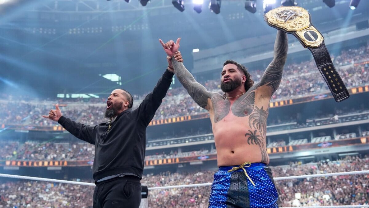Jimmy Uso Boldly Says Jey Uso’s Entrance Outshines The Rock and The Undertaker 1 Jey Uso and Jimmy Uso at WrestleMania 41