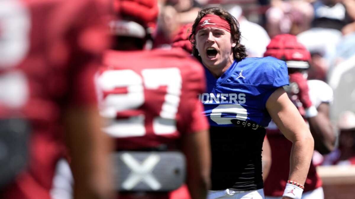 OU QB John Mateer Celebrates Victory over Auburn with Wild Johnny Manziel Take 1 OU QB John Mateer Celebrates Auburn Victory with Wild Johnny Manziel Take
