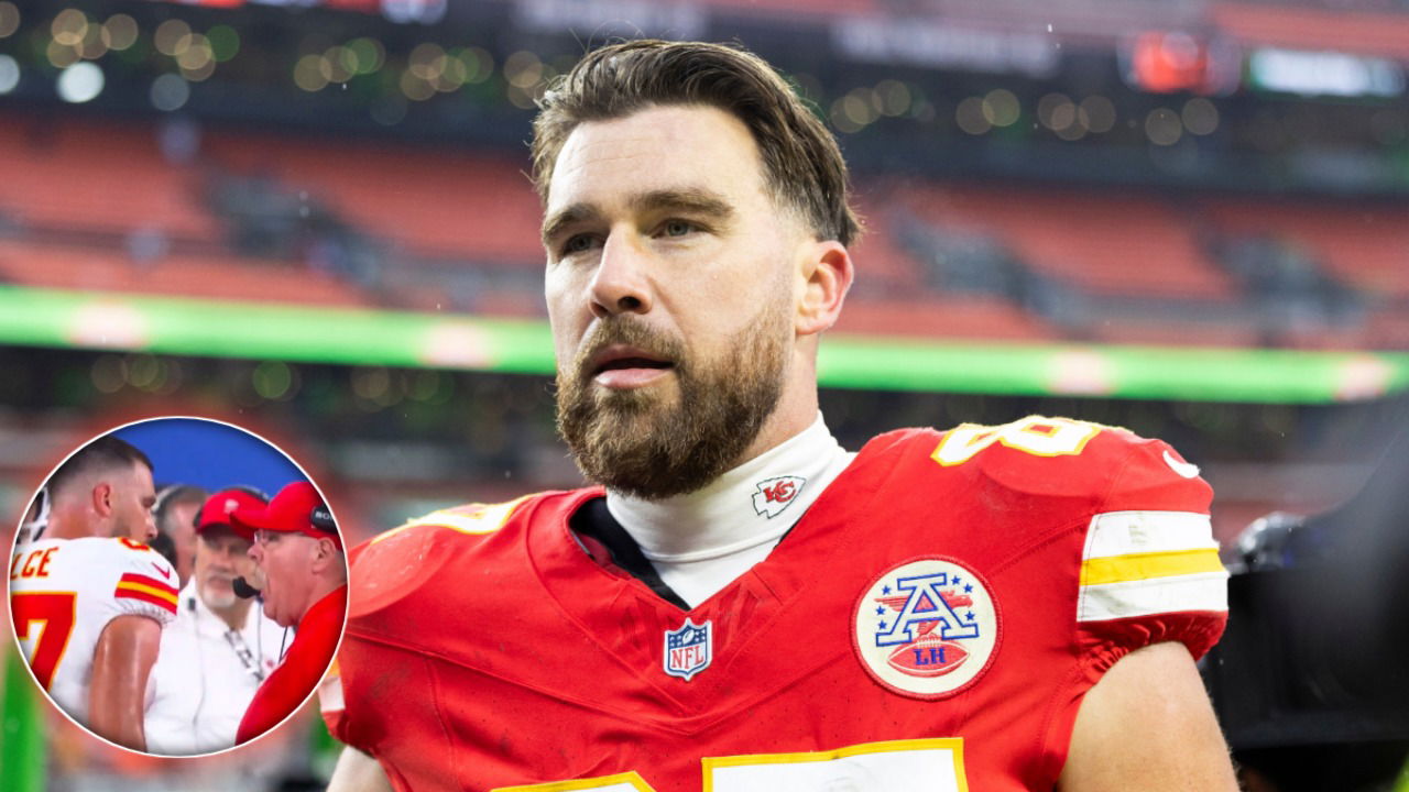 (Video) Travis Kelce Gets Into an Extremely Heated Exchange with Andy Reid on Sidelines Amid Chiefs’ Struggles on Offense